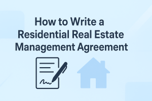 how-to-write-a-residential-real-estate-management-agreement