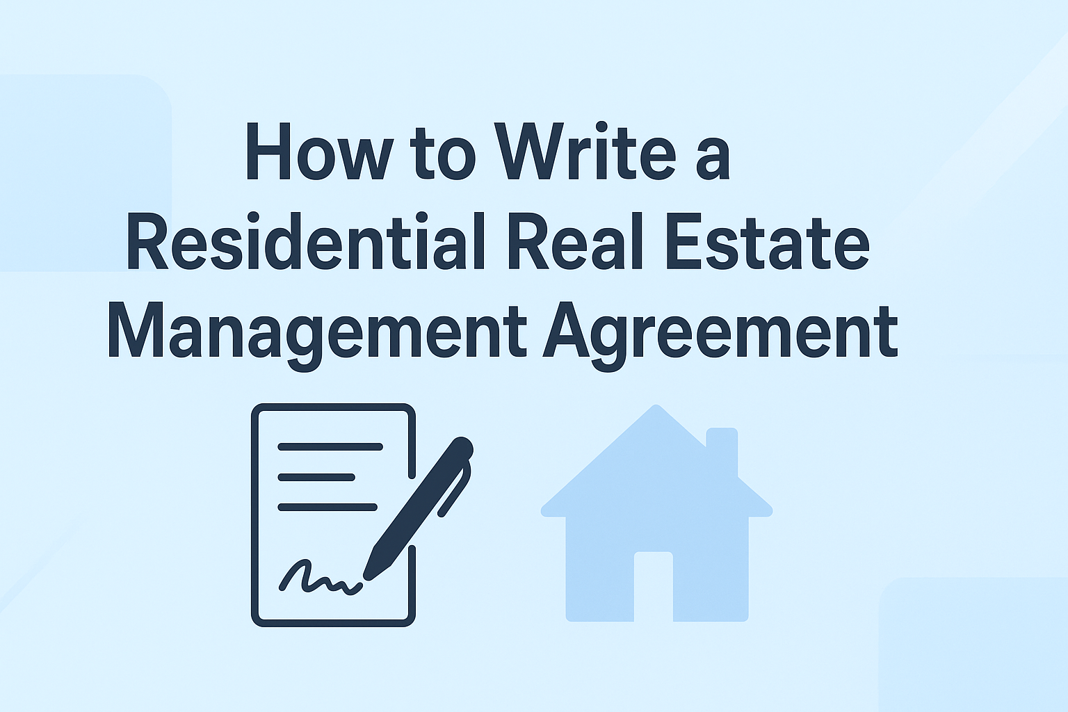 how-to-write-a-residential-real-estate-management-agreement